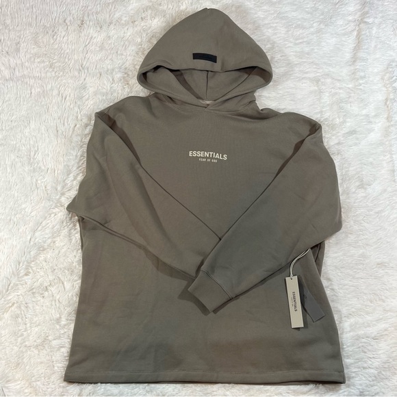 Fear of God Essentials Relaxed Hoodie 'Desert Taupe' - Picture 3 of 5
